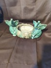 Vintage Twin Lucky Elephant Planter Z4