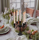 5 Arm Baby Black Matte Gothic Candelabra  Centerpiece Candelabra Candle Holders