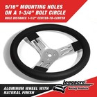 Longacre 56830 13  Kart Steering Wheel - Black