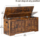 43 3 storage Chest Extra Large storage Trunk With 2 Safety Hinges wooden Storage