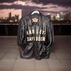Harley Davidson 100th Anniversary Leather Motorcycle Jacket  1903-2003  Size Xl