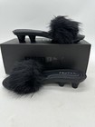 Puma Fenty Slide Cat Cleat Fur Women s Size 6 Black Sandals 404768 02