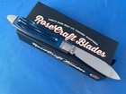 Rosecraft Blades Rct017-bjb Tanasi Lake Tear Drop Knife Blue Jigged Bone