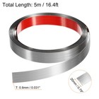 16 4ft X 0 79  Wall Trim Self Adhesive Stainless Steel Brushed Finish Silver