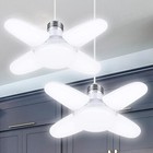 3-pack E27 Led Garage Light Bulb Deformable Ceiling Fixture Lights Workshop Lamp