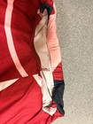 2xl Red Pink Navy Colorblock Maxi Skirt