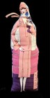 Vtg Handmade Fabric Art Doll 1920s Art Deco Fashion Illustration Irene Castle