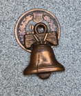 Vintage Copper-toned Liberty Bell Souvenir Charm Pa Usa Historical