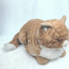 Avanti Applause Cat Plush Stuffed Animal Orange Striped Tabby Sleeping 14 