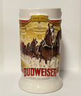 2024 Budweiser Holiday Stein Christmas Mug Has Flaws Or Imperfections - Not Bad