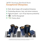 4 33  X 243   110mm X 74m  Standard Resin Thermal Transfer Ribbon Black Lot