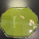 Lot Of 2 Elite Metal Decorative Snack Vanity Trays Made In England Floral