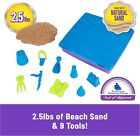 Kinetic Sand Deluxe Beach Castle Set With Molds   Tools With 2 5lbs Play Sand