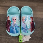 Crocs Fun Lab Frozen Ii Disney Anna Elsa Ice Blue Clog Shoes Junior 3 Kids J3