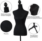 Mannequin Female Torso Manikin Body Dress Form  Clothing Form With Tripod Stand