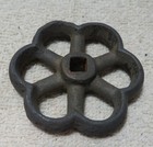 Vintage Industrial Machine Age Steel Water Valve Handle Steampunk 2  3 8 Inch