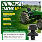 Black Universal Suspension Tractor Seat For Massey Ferguson New Holland Forklift