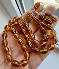 Natural Baltic Amber 19g  Islamic Prayer Rosary Olive 33 Beads Tasbih Misbaha