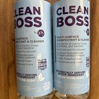2 Clean Boss By Joy Multi-surface Disinfectant Cleaner 24 Oz Fresh Thyme Scentx2