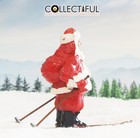 Barclay - Vintage Lead Figure   B195 500 -  Santa Claus On Skis  beauty      