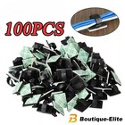 100pcs Cable Clips Self-adhesive Cord Wire Holder Management Organizer Clamps