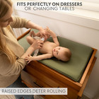 Waterproof Baby Changing Pad With Cotton Cover   Safety Straps - Fits All Dresse