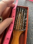 Vintage Hairbrush In Box Made In West Germany Wood Handle Base