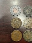 Lot Of  9  Assorted Years Large Cents - Mixed Conditions