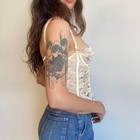 1960s Beautiful Lace Corset Bustier