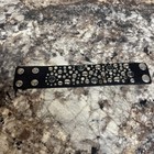 Harley Davidson Black Studded Leather Punk Rock Cuff Bracelet Women   s Vintage
