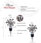 Cheers Octopus Metal Wine Stopper - Elegant Vacuum Seal Silver 