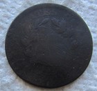 1805 1 2c Bn No Stems Draped Bust Copper Half Cent Rare Key Date Scratched