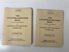 The Litchfield Savings Bank Vintage 1960   s Deposit Receipt Books Lot Connecticut