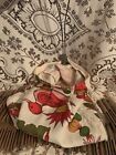 Vtg Stay Open Clothes Pin Bag With 42 Flat Wood   23 Round Wood Clothes Pins