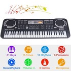 61 Key Music Electronic Keyboard Electric Digital Piano Organ With Stand