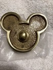 Disney Mickey Mouse Brass Door Bell Push Button Vintage Unused Open Box