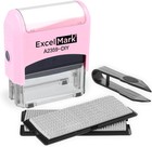 Self-inking Diy Custom Rubber Stamp Kit - Personalized Stamper For Business O   