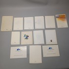 Vintage Greeting Cards Lot Birthday Gift Tags Envelopes Assorted Unused