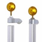 25ft Sectional Aluminum Flagpole   1 Us American Flag Pole Kit