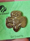 Girl Scouts Membership Pins Trefoil Star Leadership Gold Tone World Assoc