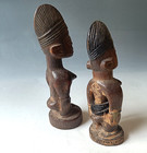Good Old Female Yoruba Ibeji  Figures  Nigeria Tribal Art