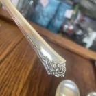 Oneida Sterling Silver Damask Rose Set 4 Cream Soup Spoons 6 1 2   