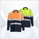 Hi Vis Safety Work Clothing Quick Dry Polo Shirt With Cotton Trousers Summer Ref