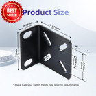 Rack Mount Kit Universal 1u Rack Ears Adjustable Holes Network Switch Server