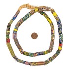 Antique Venetian Millefiori African Trade Beads  20692 10mm Ghana Multicolor