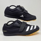 Adidas Jumpstar Track   Field Shoes Long Jump Triple Black If1239 Mens Size 10