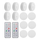 Adhesive Under Shelf Lighting Kit - 6pc Dimmable Battery-operated Leds