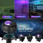 Galaxy Projector Starry Sky Night Light Ocean Wave Bt Speaker Led Lamp W  Remote