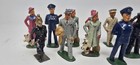 Vintage 1930s Barclay Manoil Lead Slush Figures Lot 13 Train Porter And Others