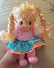 Vintage 90s Fisher-price Puffalump Kids Baby Doll Blonde Pink Stuffed Plush Toy